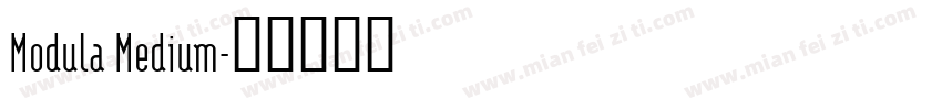 Modula Medium字体转换